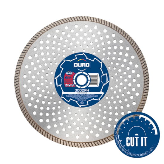 Duro Diamond Blade - 350mm DPH x 25.4mm Bore - Hard Material