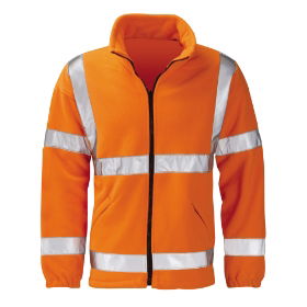 Rail Hi Vis Fleece Jacket - Orange