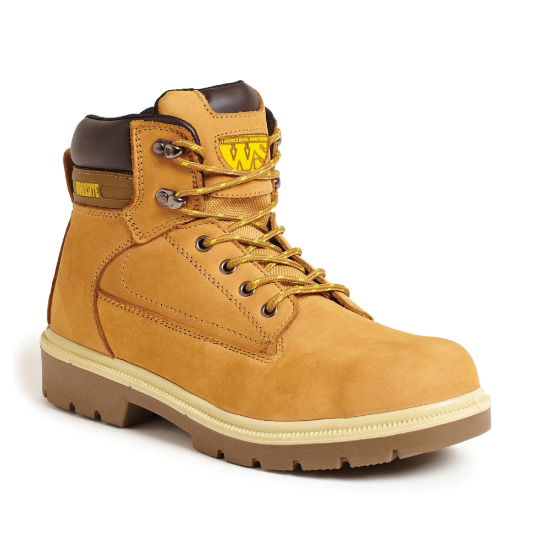 SS613SM Nubuck Wheat Safety Boots