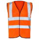 Hi Vis Full Spec Waist Coat - Orange