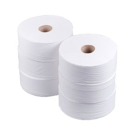 Midi Jumbo Toilet Roll 3" Core - 240m -  Pack of 6