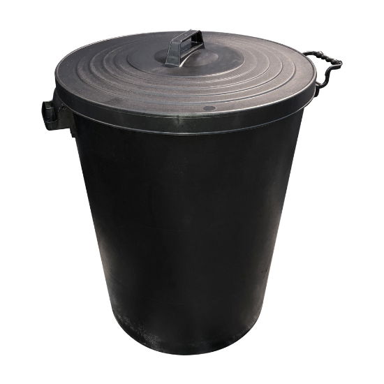 Heavy Duty Plastic Dust Bin with Lid - 95 Litre