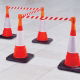 Tensabarrier Cone Topper - Red/White - 3.65m  c/w Anti-Tamper Tape End