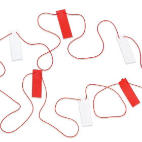 Flag Bunting - Red/White - 26m