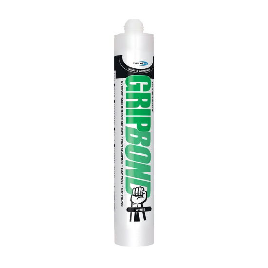 Bond-It Gripbond Solvent - Free Adhesive - White - 300ml