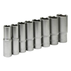 8 Piece Deep Socket Head Set - 1/2" Metric