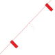 Flag Bunting - Red and White - 26m