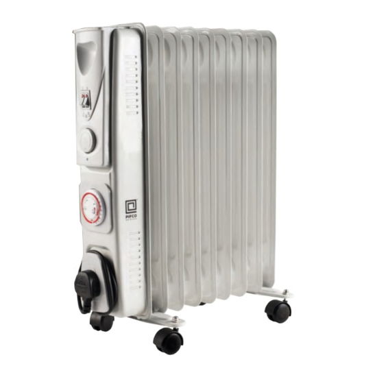 2KW 9 Fin Oil Filled Radiator - 240v