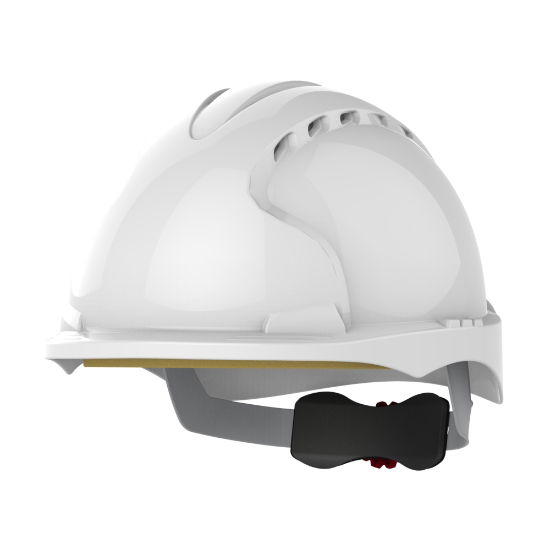 JSP EVO3 Revolution Wheel Ratchet Vented Hard Hat - White