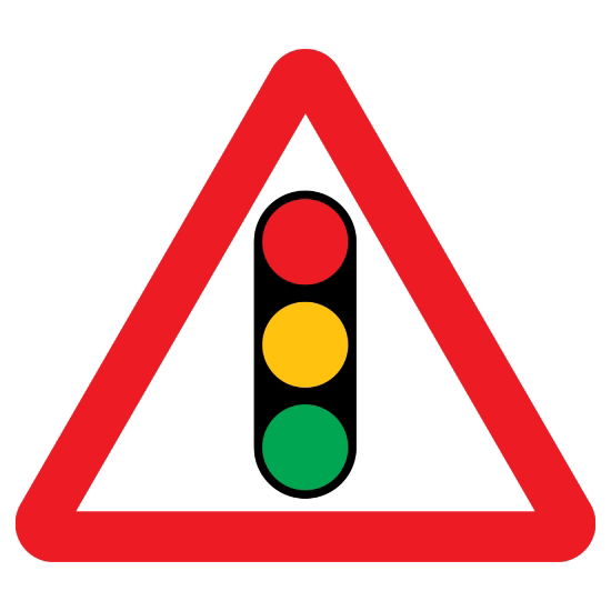 Traffic Signals Ahead Sign