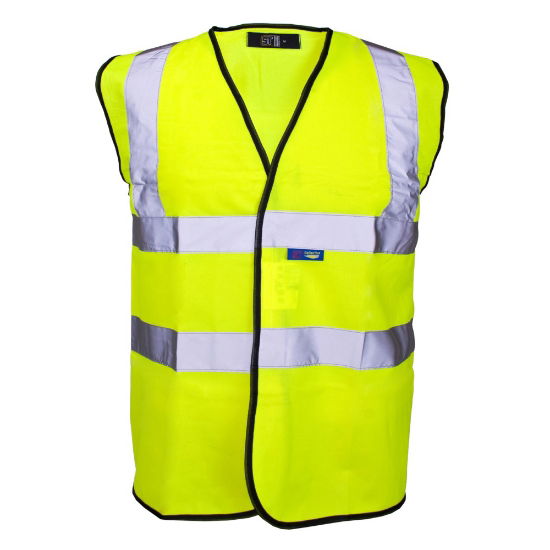 Hi Vis Full Spec Waist Coat - Yellow