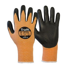 Traffi TG3210 Metric Cut B Amber Glove