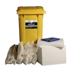 Tri Spill™ Oil Spill Kit - 240 Litre in Wheelie Bin