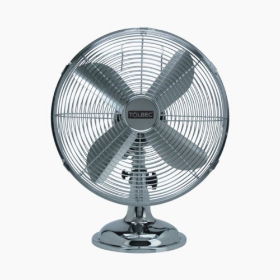 Chrome Desk Fan - 12"