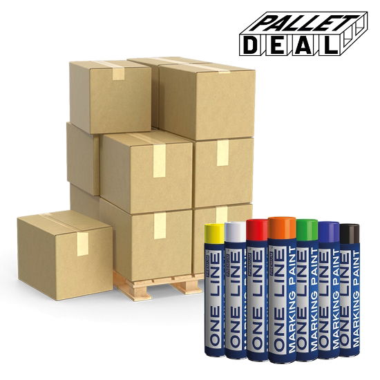 Spray Line Marking Paint - Blue - 750ml - Pallet of 1,080