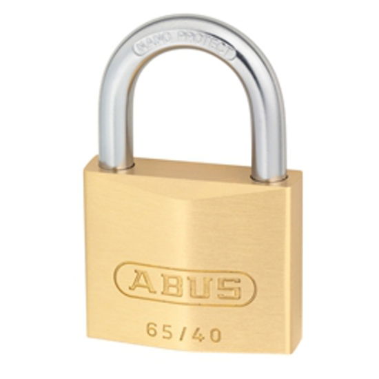 Abus 40mm Brass Padlock Keyed-Alike c/w 2 Keys - ABUKA2340