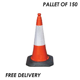 JSP Dominator Road Cone - 2 Part - 750mm - Pallet of 150