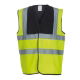 HVW100 Hi Vis 2 Tone Waistcoat - Black-Yellow