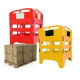 Melba 4 Panel Utility Barrier - Yellow - 750mm  - Pallet of 25