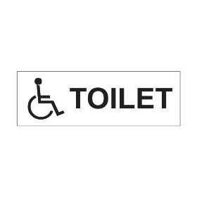 Disabled Toilets - 300mm x 100mm