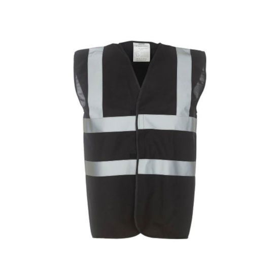 HVW100 Hi Vis Waistcoat - Black 