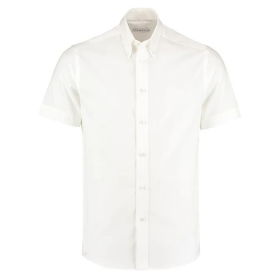 KK187 Tailored Fit Short Sleeved Shirt - White
