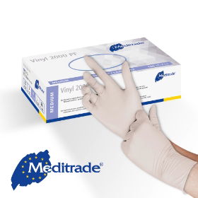 Vinyl Powder Free Disposable Gloves - Clear - Box of 100