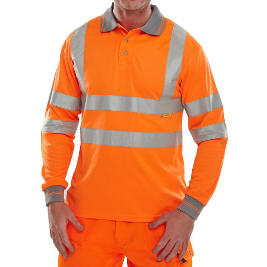 BPKSLSENOR Hi Vis Long Sleeved Poloshirt