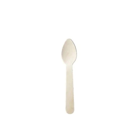 Wooden Teaspoons 110mm -  Pack of 100