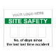 Site Safety TIme Lost Board 900mm x 700mm - 3mm Foamex