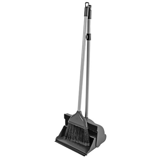 Premium Dust Pan & Brush Long Handled