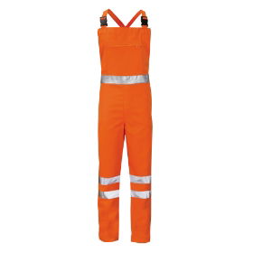 Rail Hi Vis Bib & Brace - Orange