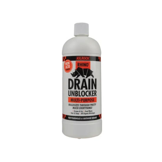 Kilrock Rhino Heavy Duty Drain Unblocker 1ltr