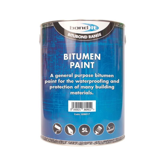 Bond-It Black Bitumen Paint - 5 Litre