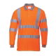 S277 Hi Vis Long Sleeved Polo Orange