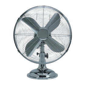 Chrome Desk Fan - 12"