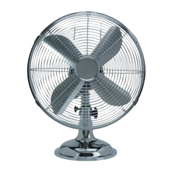 Chrome Desk Fan - 12"