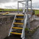 Anti-Slip GRP Stair Treads - Black/Yellow