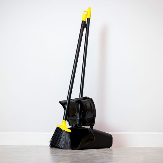 Bulldozer Heavy Duty Lobby Dustpan & Brush Set