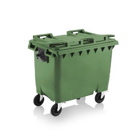 Wheelie Bin - Green - 660 Litre