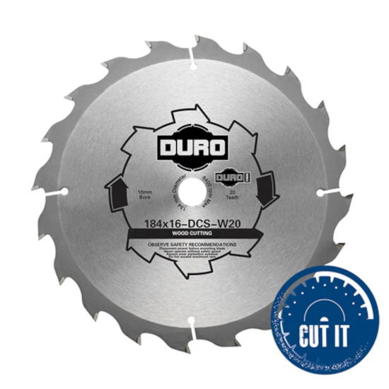 Duro W24 Circular Skill Saw Blade - DCS - 30mm Bore x  190mm / 7.5"