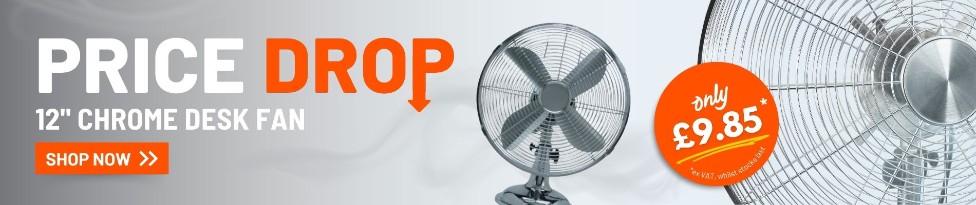 Chrome Desk Fan