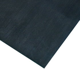 Rubber Rib Mat - Black 