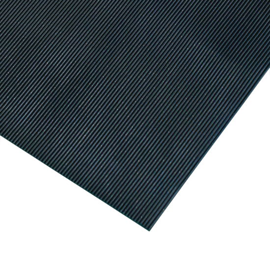 Rubber Rib Mat - Black 