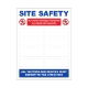 Site Safety With Your Own Logo 750mm x 1220mm - 5mm Foamex