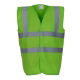 Hi Vis Waist Coat - Lime Green