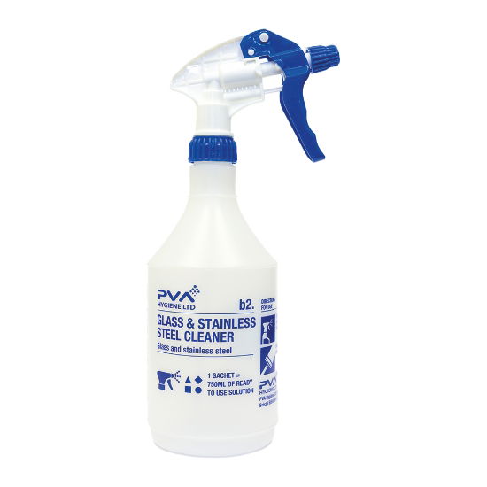 PVA Glass & S/Steel Trigger Spray Bottle (Empty Bottle Only)  - 750ml