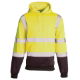 Hi Vis Hoodie Sweatshirt 2 Tone