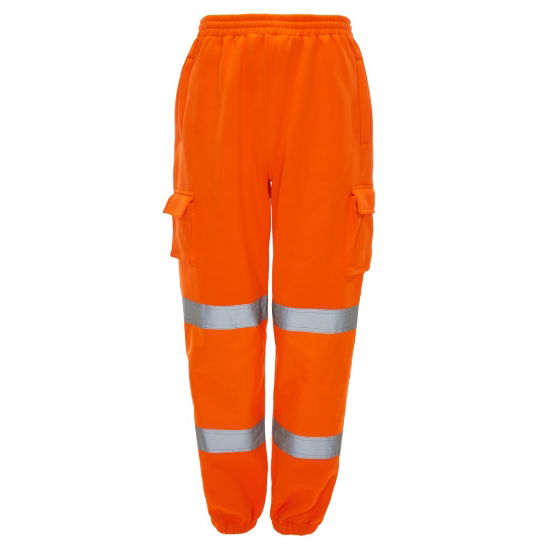 J808 Hi Vis Jogging Bottoms Ora