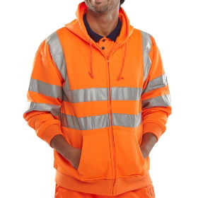 BSHSSENOR Hi Vis Zip Hoodie - Orange